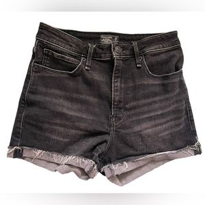Abercrombie & fitch black frayed shirts size 26/2